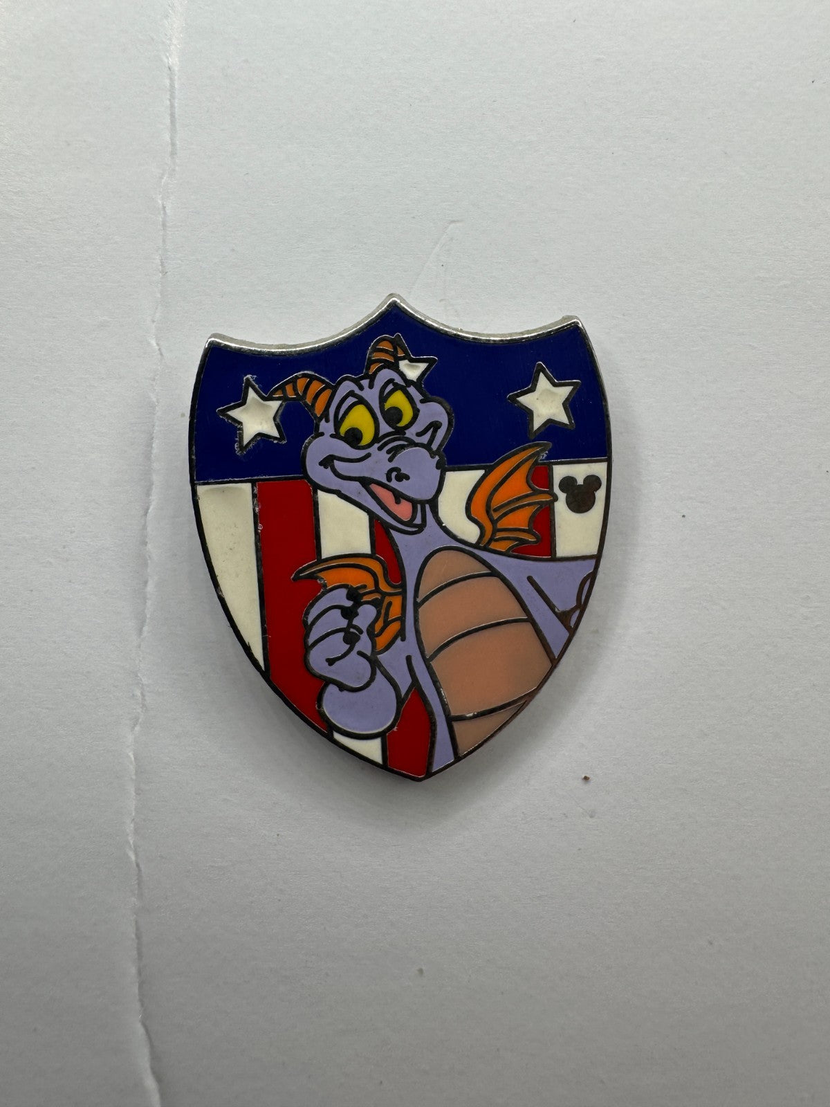 WDW Disney Figment Patriotic Shield Hidden Mickey Trading Pin DC1S18