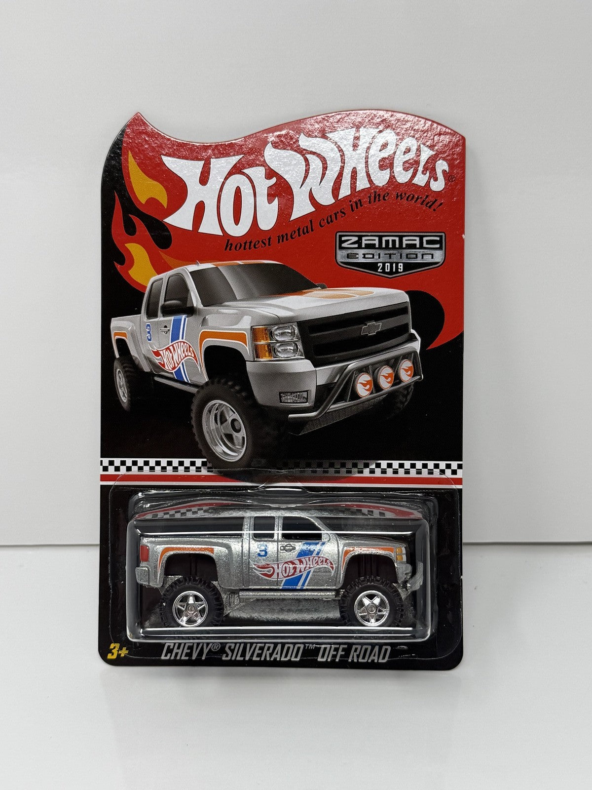 Hot Wheels ZAMAC 2019 Collector Edition Chevy Silverado Off Road 1:64 Diecast