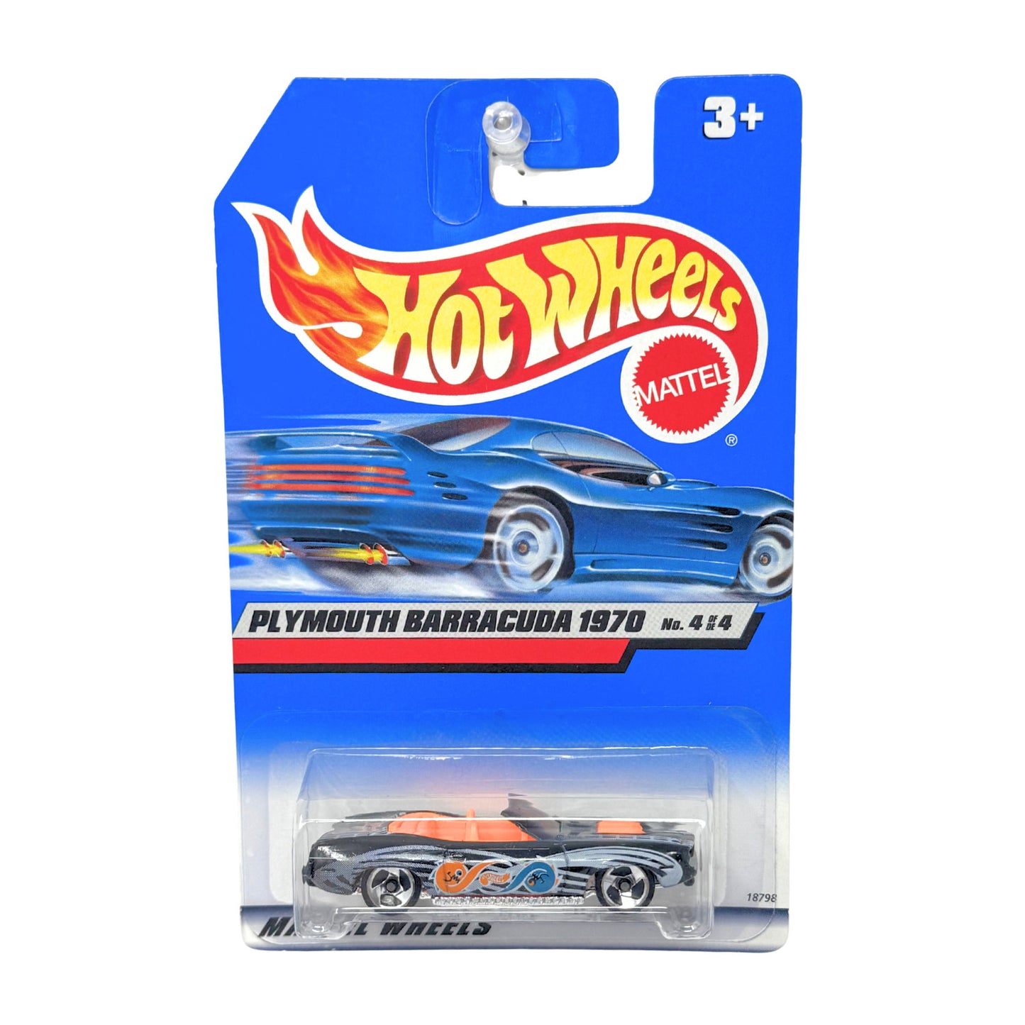Hot Wheels 1970 Plymouth Barracuda Convertible 1:64 Diecast Black