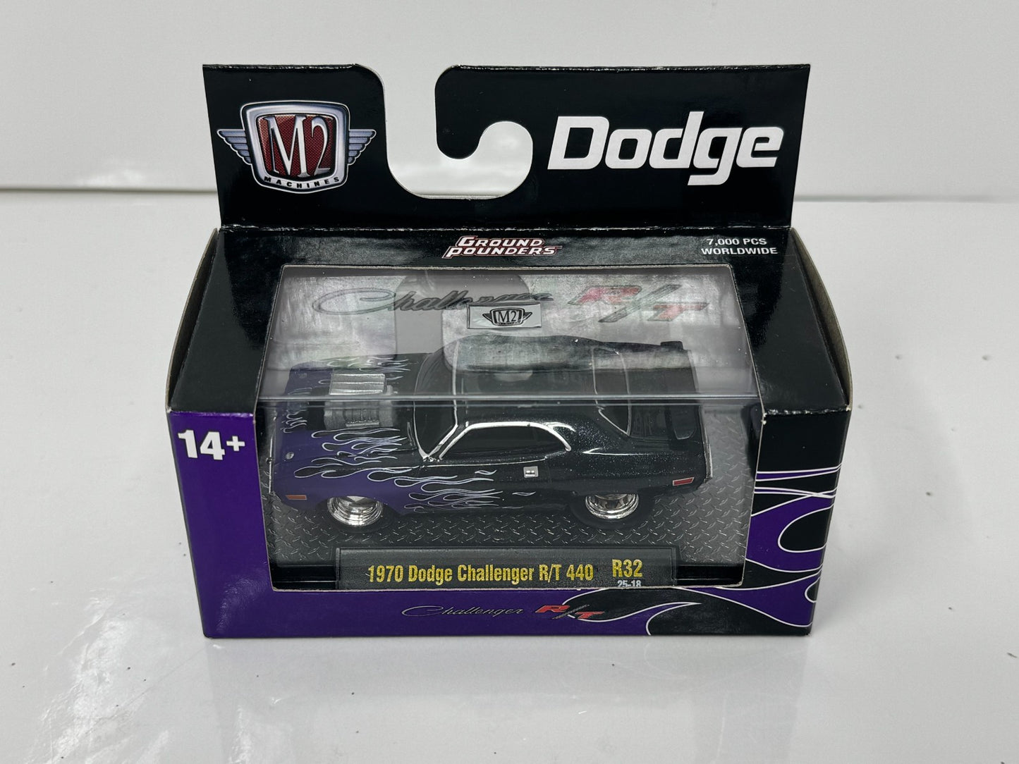 M2 Machines Ground Pounders 1970 Dodge Challenger RT 440 1:64 Diecast