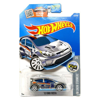 Hot Wheels ZAMAC HW Snow Stormers 2012 Ford Fiesta 1:64 Diecast