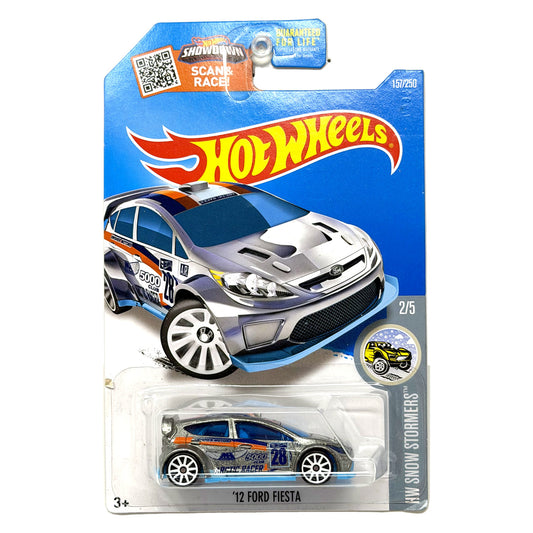 Hot Wheels ZAMAC HW Snow Stormers 2012 Ford Fiesta 1:64 Diecast