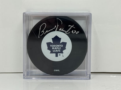 Bernie Parent Toronto Maple Leafs Signed NHL Autograph Puck Silver Auto COA AJ's