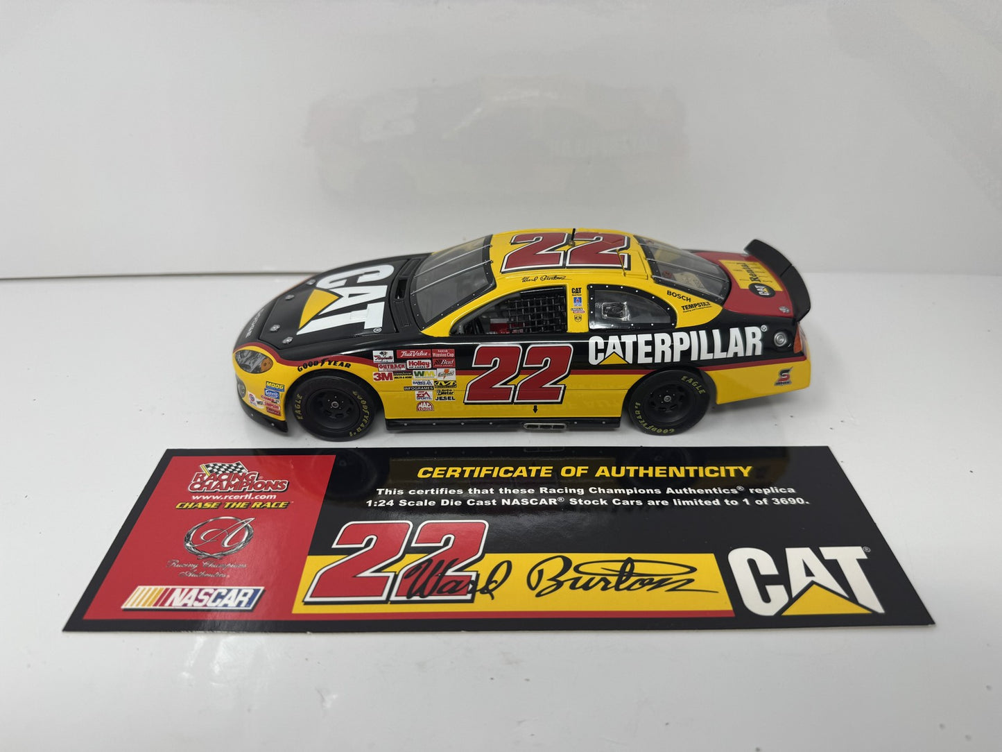 Racing Champions Nascar Ward Burton #22 Caterpillar 1:24 Diecast