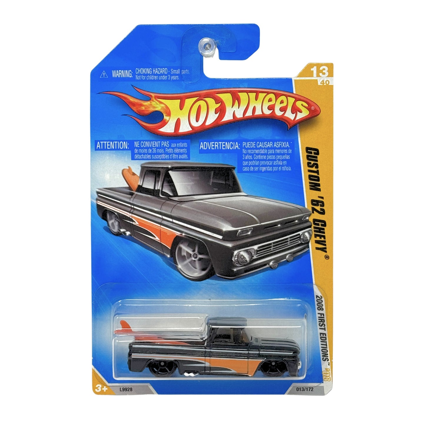 Hot Wheels First Editions Custom 1962 Chevy Pickup 1:64 Diecast
