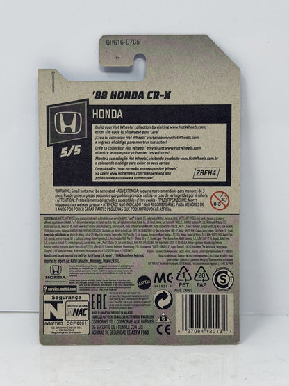 Hot Wheels Super Treasure Hunt 1988 Honda CR-X Honda Series 1:64 Diecast STH