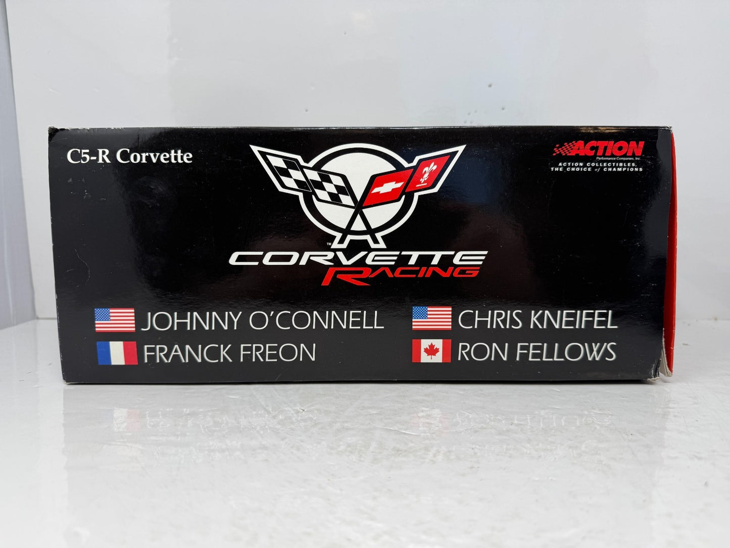 Action Racing #2 Ron Fellows GM 2001 Corvette C5R RACED VERSION 1:18 Diecast