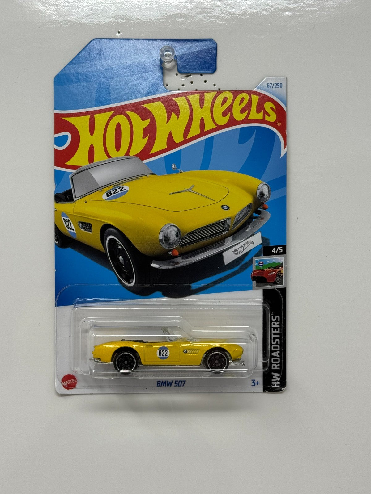 Hot Wheels Roadsters BMW 507 1:64 Diecast Yellow