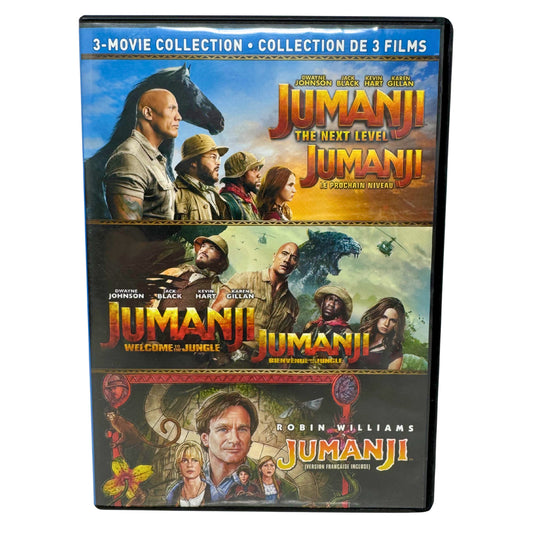 Jumanji: 3-Movie Collection (DVD) Comedy Good Condition!!!