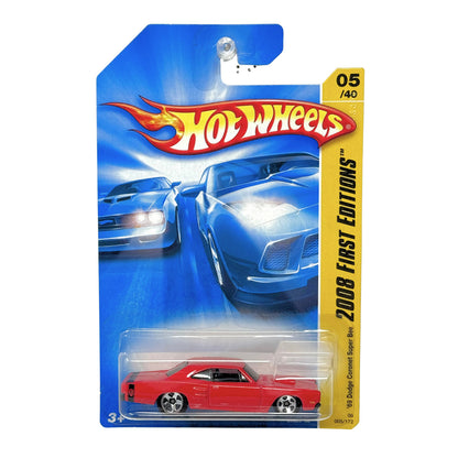 Hot Wheels First Editions 1969 Dodge Coronet Super Bee 1:64 Diecast Red