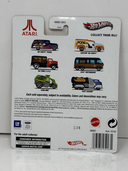 Hot Wheels Atari Pong Custom 1952 Chevrolet 1:64 Diecast Real Riders