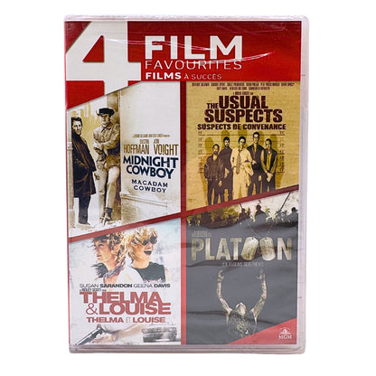 Midnight Cowboy - Thelma & Louise - Usual Suspects - Platoon - (DVD) 4-Films