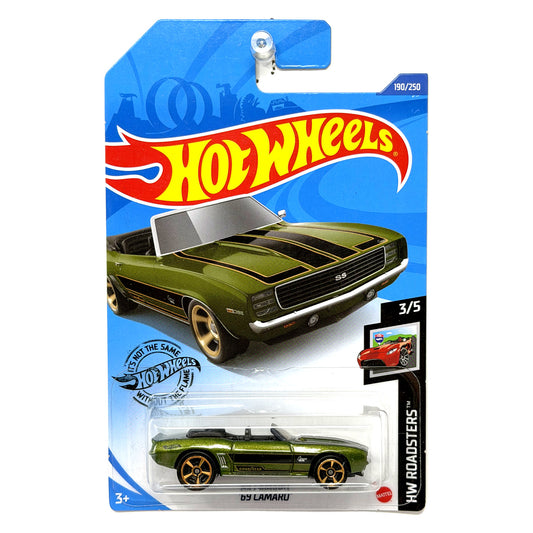 Hot Wheels HW Roadsters 1969 Chevrolet Camaro 1:64 Diecast Green