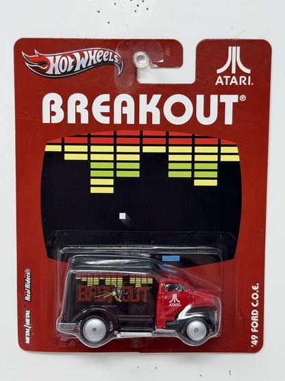 Hot Wheels Atari Breakout 1949 Ford C.O.E. 1:64 Diecast Real Riders