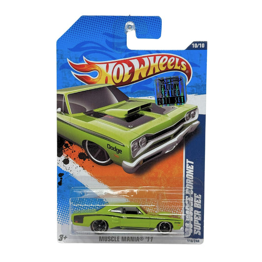 Hot Wheels Muscle Mania 1969 Dodge Coronet Super Bee 1:64 Diecast Factory Sealed