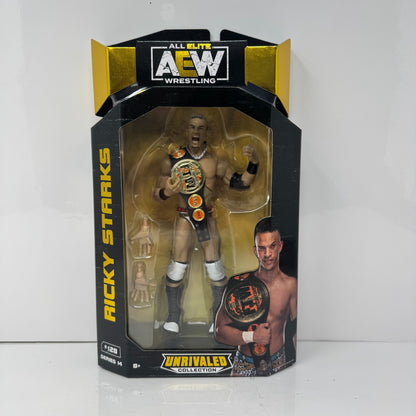 Jazwares AEW Unrivaled Series 14 Ricky Starks FTW Champion Action Figure