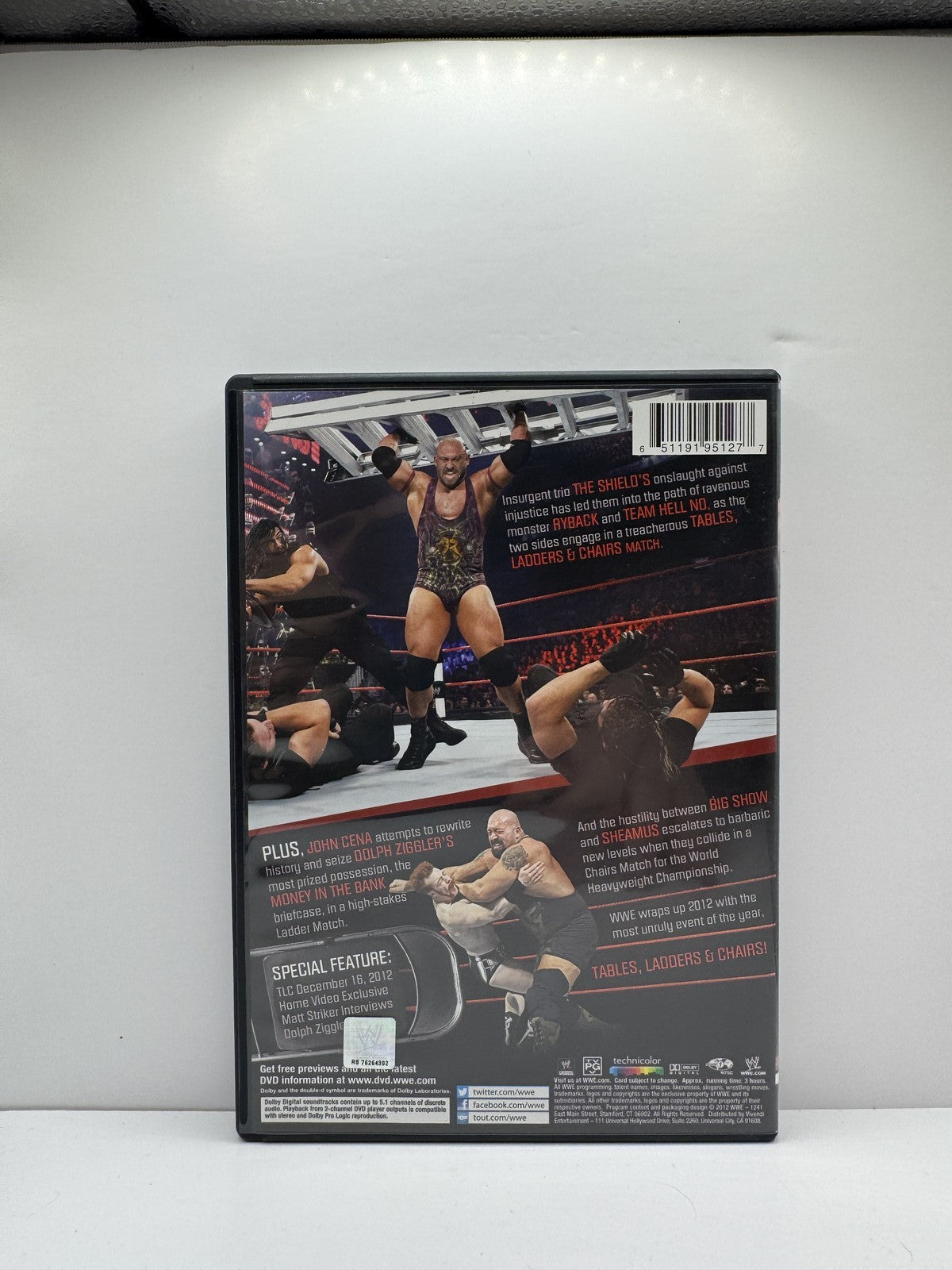 WWE TLC: Tables Ladders & Chairs 2012 (DVD) WWE Wrestling