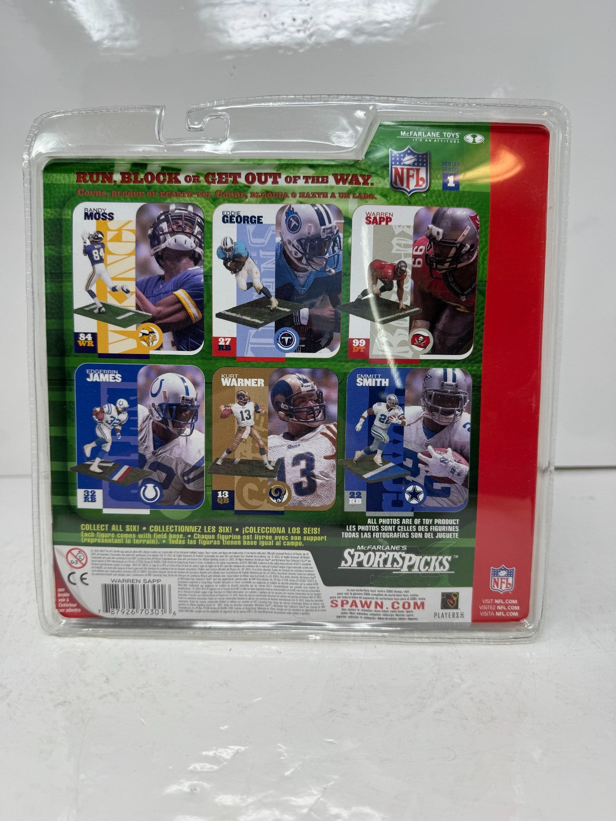 McFarlane NFL Warren Sapp Tampa Bay Buccaneers Series 1 Figure