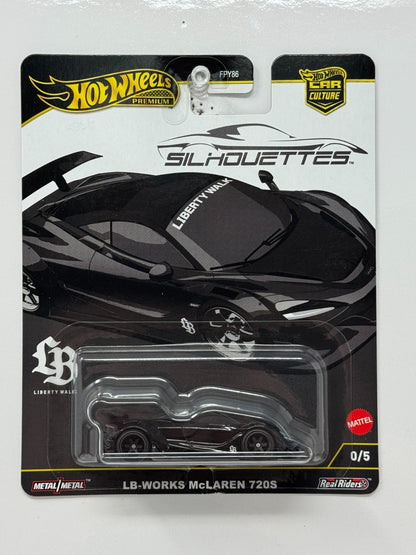 Hot Wheels Premium Silhouettes LB-Works McLaren 720S CHASE 0/5 1:64 Diecast
