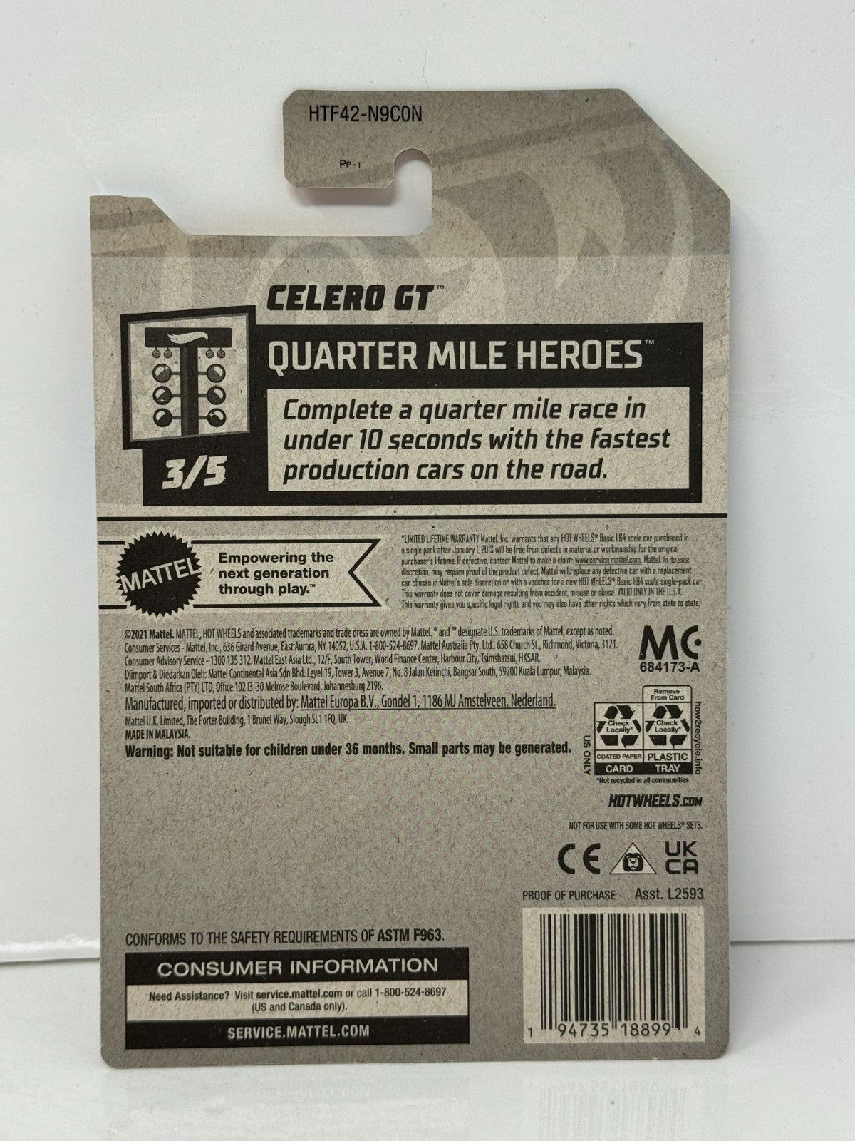 Hot Wheels Super Treasure Hunt Celero GT 1:64 Diecast