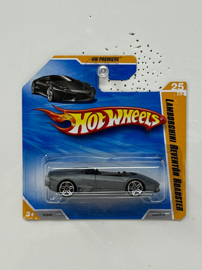 Hot Wheels Premiere Lamborghini Reventón Roadster 1:64 Diecast Short Card