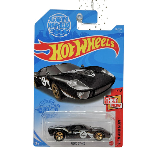 Hot Wheels Then and Now Ford GT-40 1:64 Diecast Black