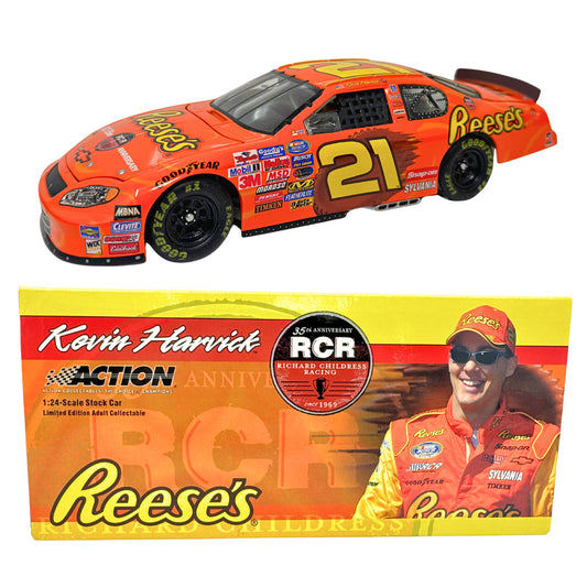 Action Nascar #21 Kevin Harvick Reese's RCR 35th Anniv. 2004 Chevy 1:24 Diecast