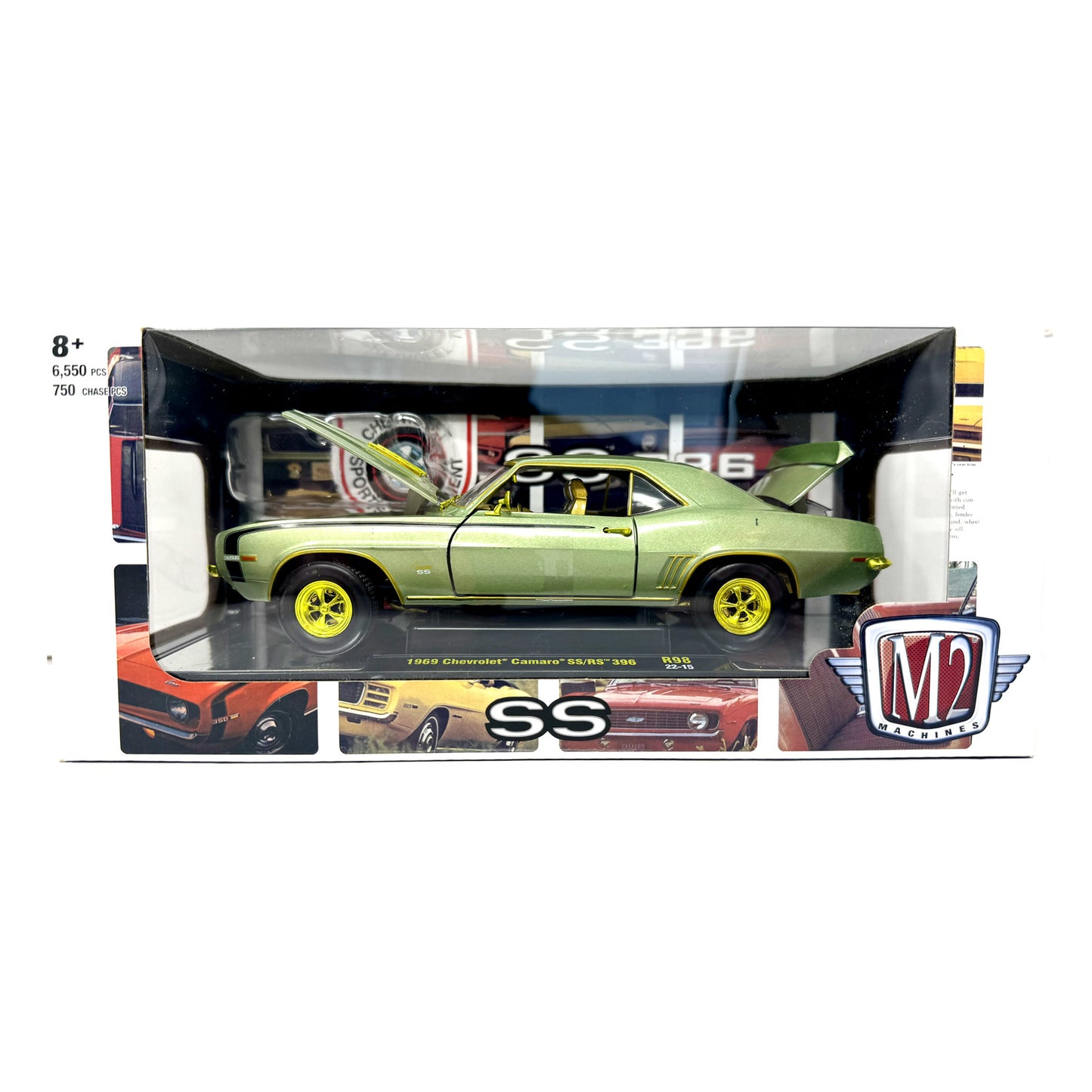 M2 Machines SS 1969 Chevrolet Camaro SSRS 396 CHASE 1:24 Diecast