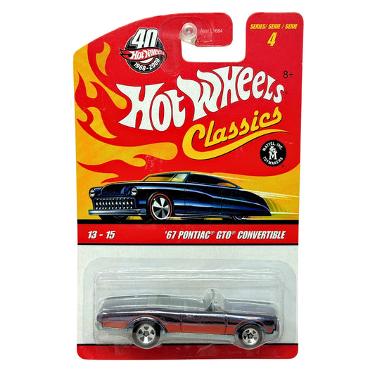 Hot Wheels Classics 1967 Pontiac GTO Convertible Series 4 Muscle Car 1:64 Diecast
