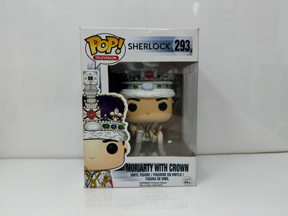 Funko Pop! Television Sherlock #293 Jim Moriarty with Crown Vinyl Figure Vaulted