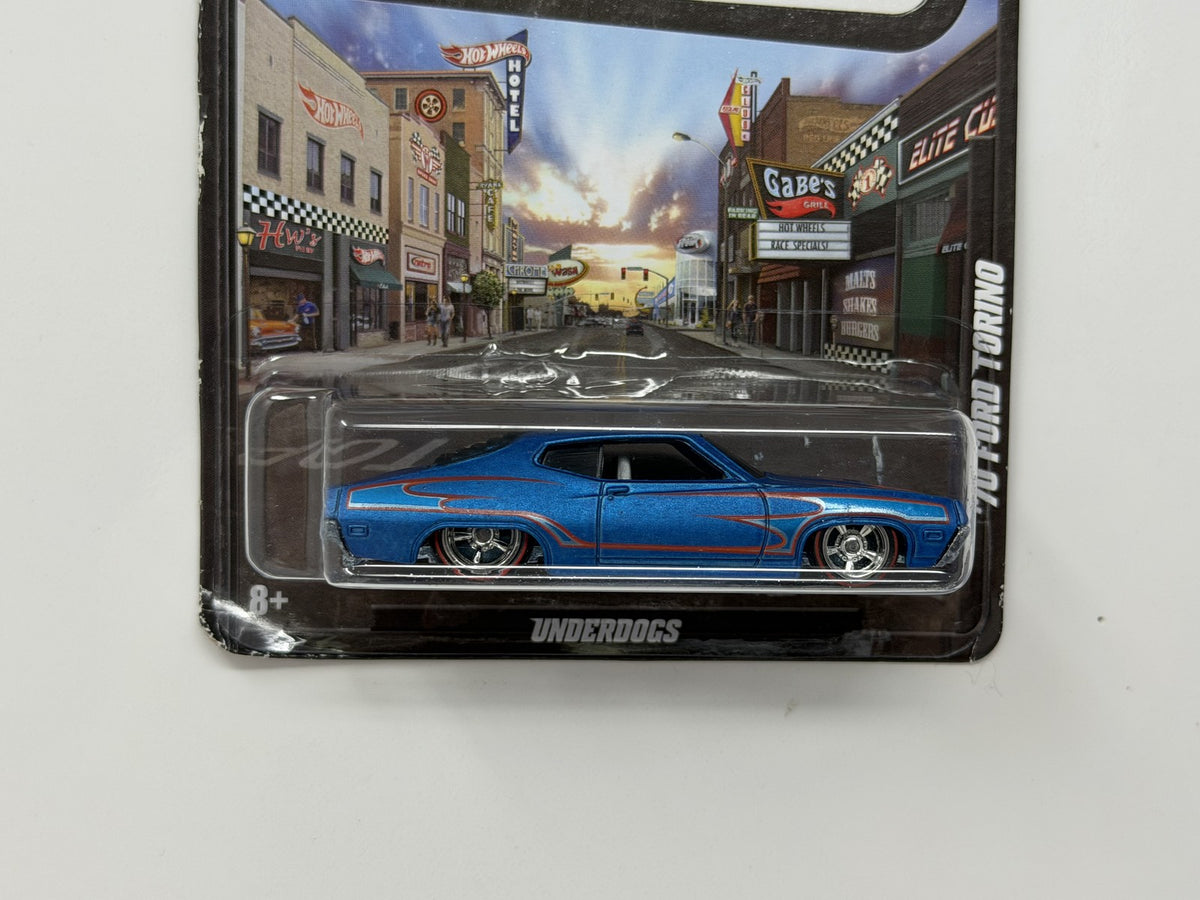 Hot Wheels Boulevard 1970 Ford Torino 1:64 Diecast Real Riders