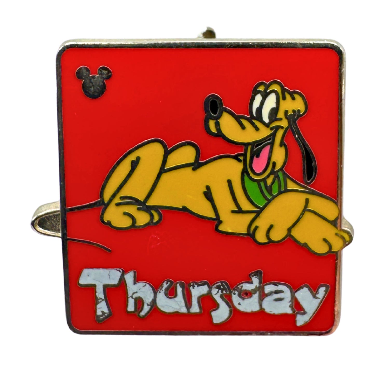 WDW Disney Thursday Pluto Days of the Week Hidden Mickey Trading Pin DC1S10