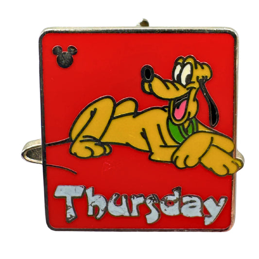 WDW Disney Thursday Pluto Days of the Week Hidden Mickey Trading Pin DC1S10