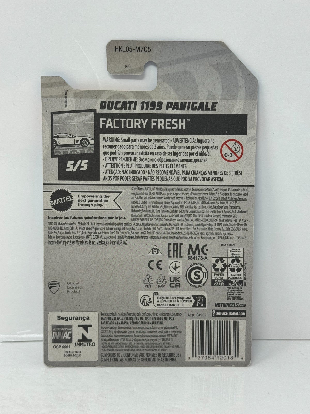 Hot Wheels Treasure Hunt Ducati 1199 Panigale 1:64 Diecast