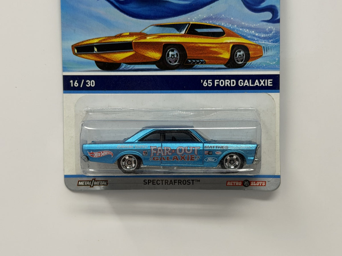 Hot Wheels Cool Classics 1965 Ford Galaxie Spectrafrost 1:64 Diecast Blue