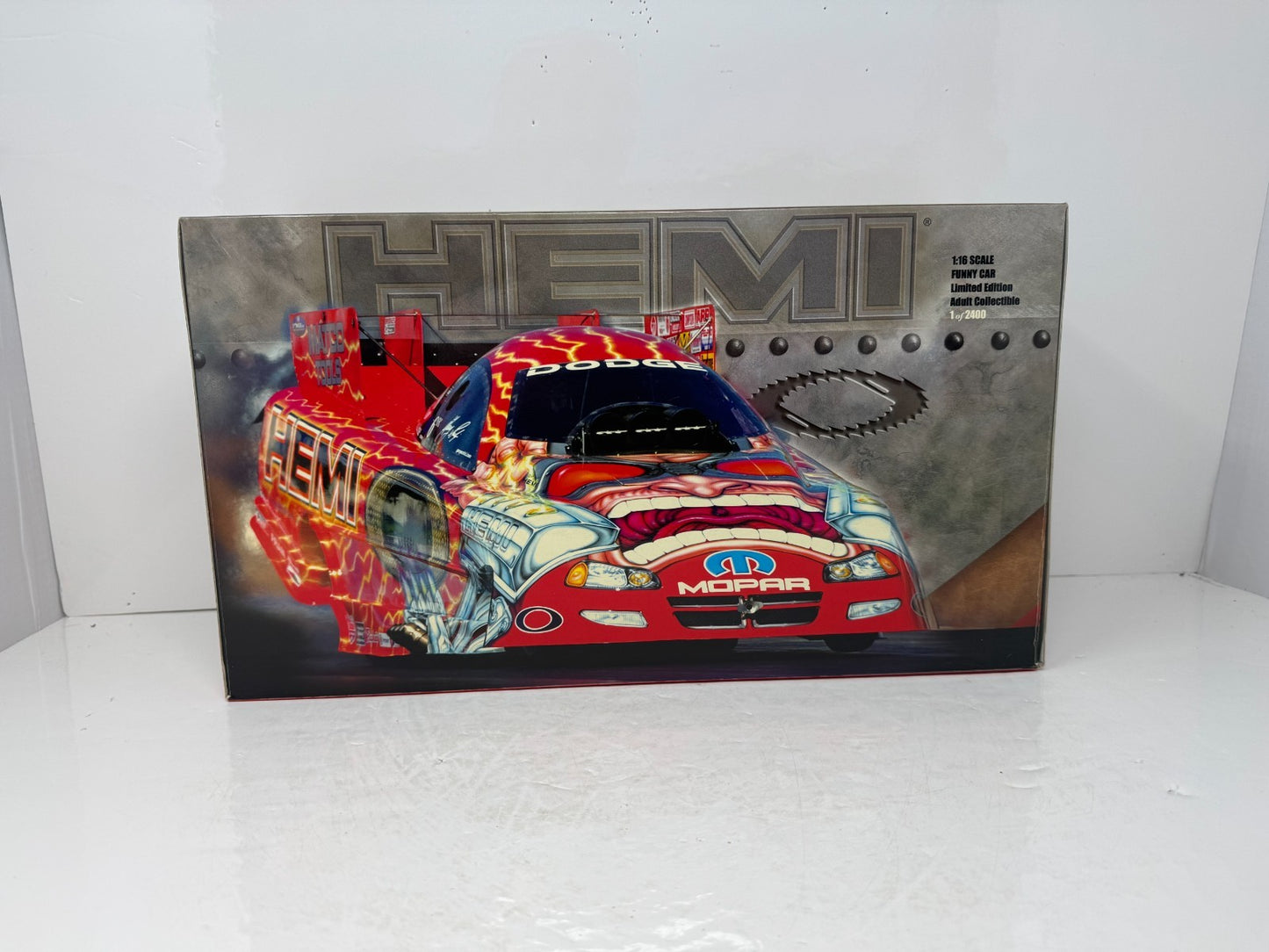 Milestone Gary Scelzi NHRA HEMI Powered Oakley Dodge Stratus Funny Car 116 Scale