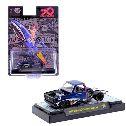 M2 Machines Sean Taylor 20 Years 1973 Chevrolet Cheyenne Super 10 1:64 Diecast
