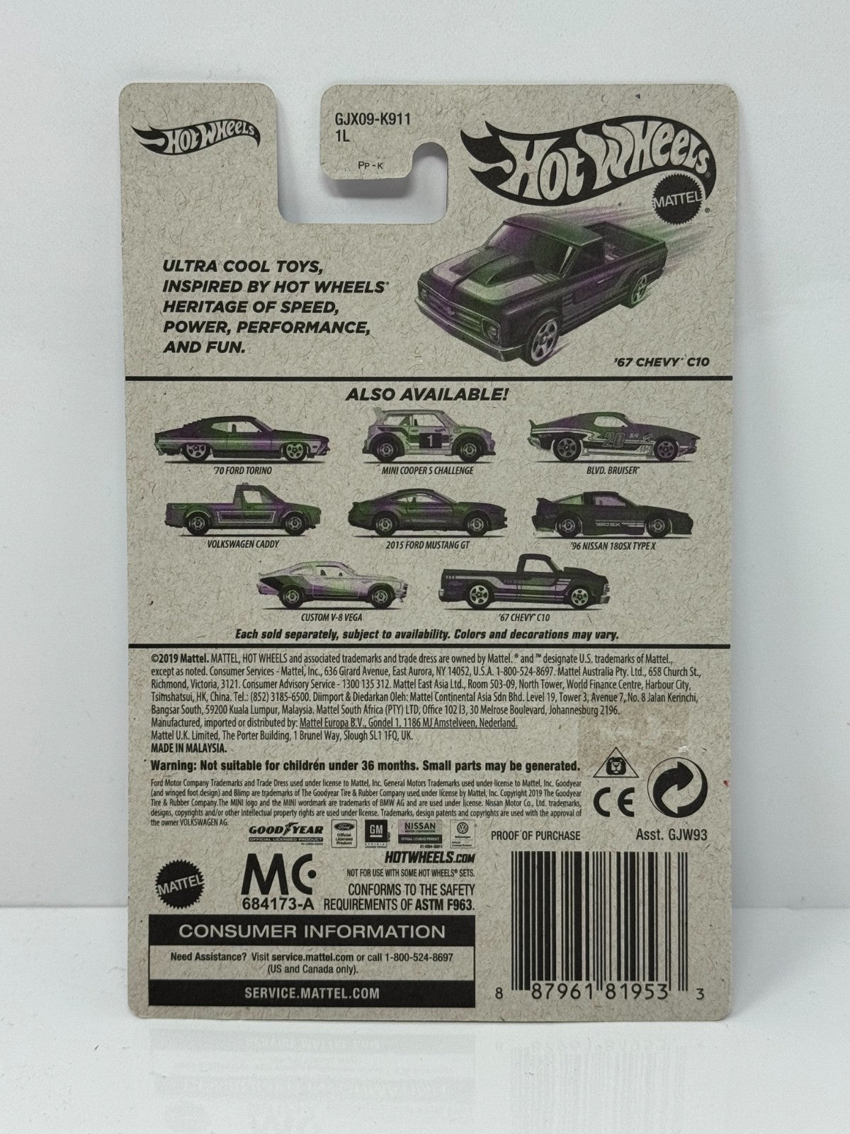 Hot Wheels Flying Customs 1967 Chevy C10 1:64 Diecast