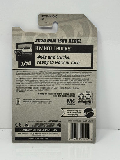 Hot Wheels Hot Trucks 2020 Ram 1500 Rebel 1:64 Diecast V2