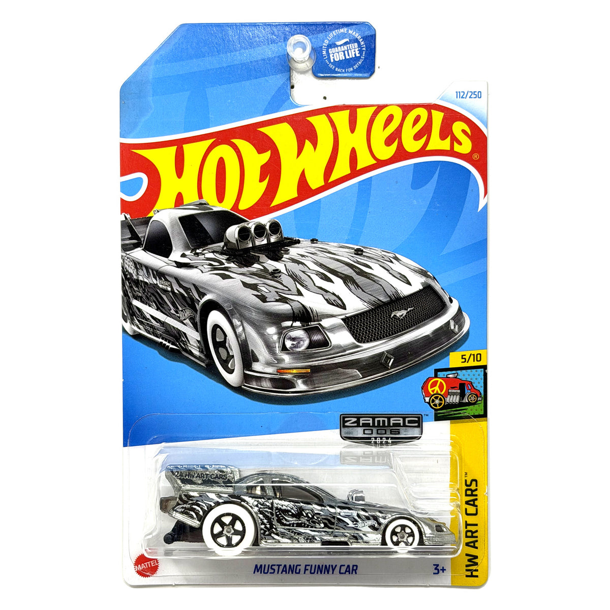 Hot Wheels ZAMAC HW Art Cars Mustang Funny Car 1:64 Diecast