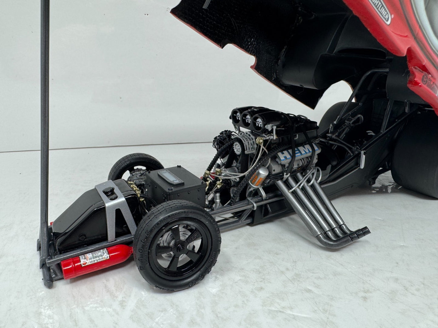 Milestone Gary Scelzi NHRA Oakley Red Camo Dodge Stratus Funny Car 1:16 Scale