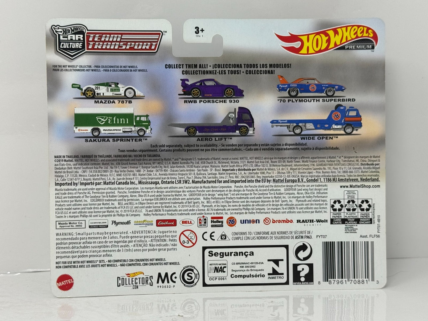Hot Wheels Premium Team Transport #18 1970 Plymouth Superbird 1:64 Diecast