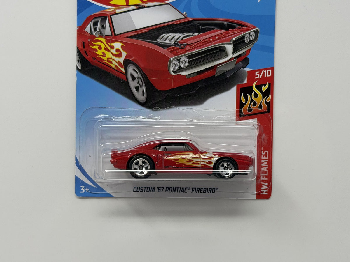 Hot Wheels Flames 1967 Pontiac Firebird 1:64 Diecast Red