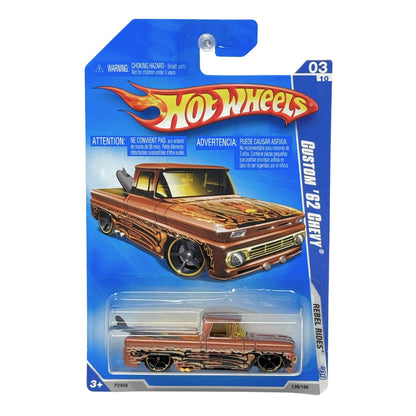 Hot Wheels Rebel Rides Custom 1962 Chevy Pickup 1:64 Diecast