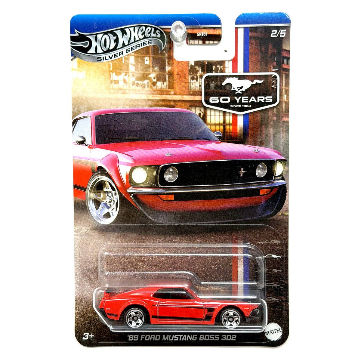 Hot Wheels Silver Series Mustang 60 Years 1969 Boss 302 1:64 Diecast