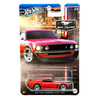 Hot Wheels Silver Series Mustang 60 Years 1969 Boss 302 1:64 Diecast