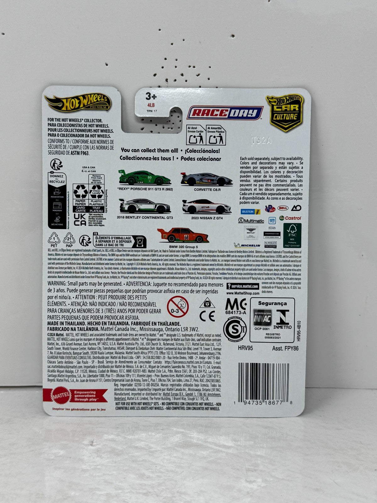 Hot Wheels Premium Race Day Corvette C8.R 1:64 Diecast