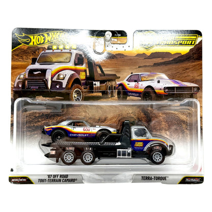 Hot Wheels Premium Team Transport #92 1967 Off-Road Camaro 1:64 Diecast