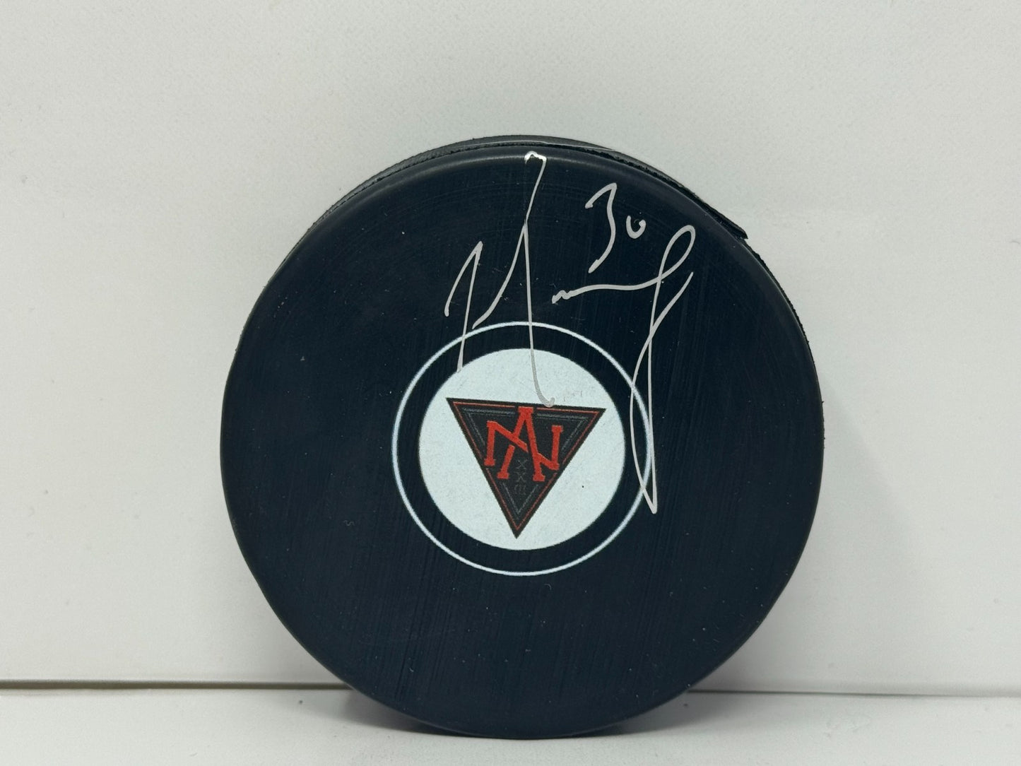 Matt Murray World Cup Team North America Signed NHL Autograph Puck Silver Auto