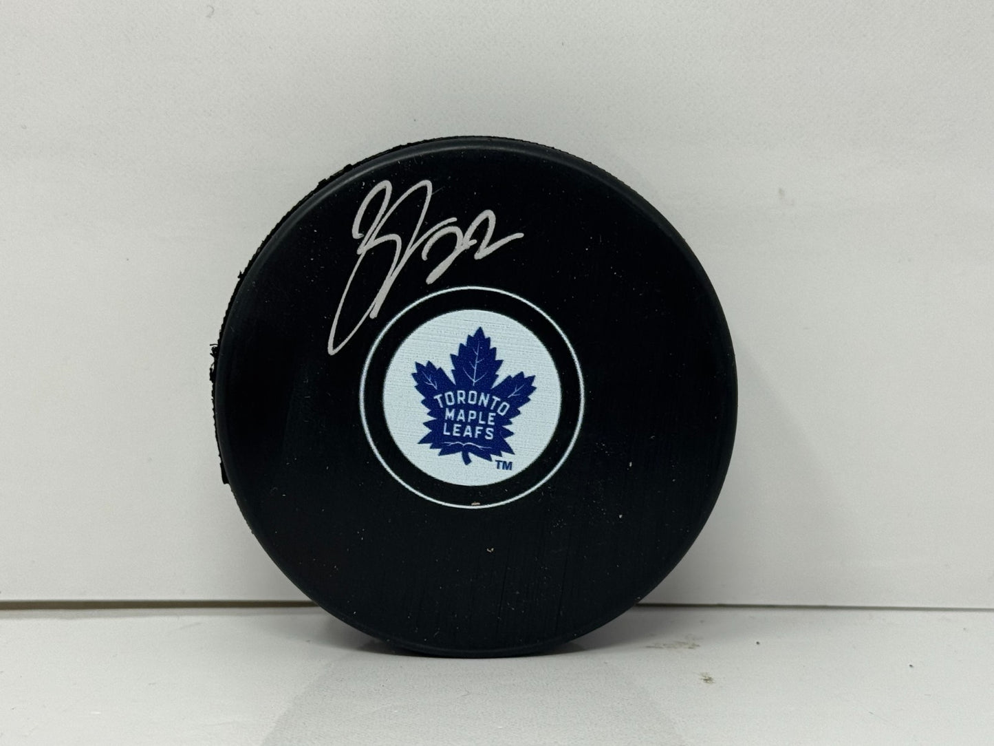 Nikita Zaitsev Toronto Maple Leafs Signed NHL Autograph Puck Silver Auto